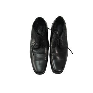 Perry Ellis Elliot Ultra Foam Black Faux Leather Shoes Mens sz 10‎ Minimalist